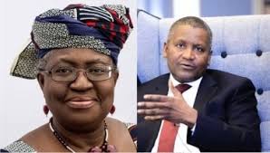 WTO: ‘We are proud of your historic emergence’, Dangote congratulates Okonjo-Iweala