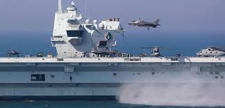 Battle for sea supremacy: Britain launches new Aircraft carrier with NATO, in deterrence warning to China.