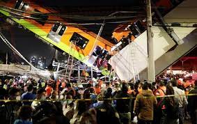 Metro bridge in Mexico City collapsed onto busy road; 23 dead