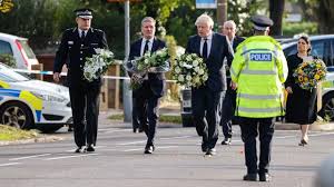 UK leaders pay tribute at church where an MP was fatally stabbed.