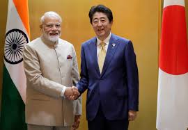 To enhance commercial links with India, Japan would invest $42 billion.