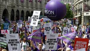 London boils as massive crowds take to the streets to protest the cost of living crisis.