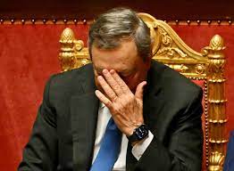 Italian Premier Mario Draghi resigns after the collapse of the government.