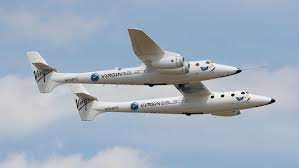 Virgin Galactic launches commercial rocket space flight for $450k after 20 years of failed flights.